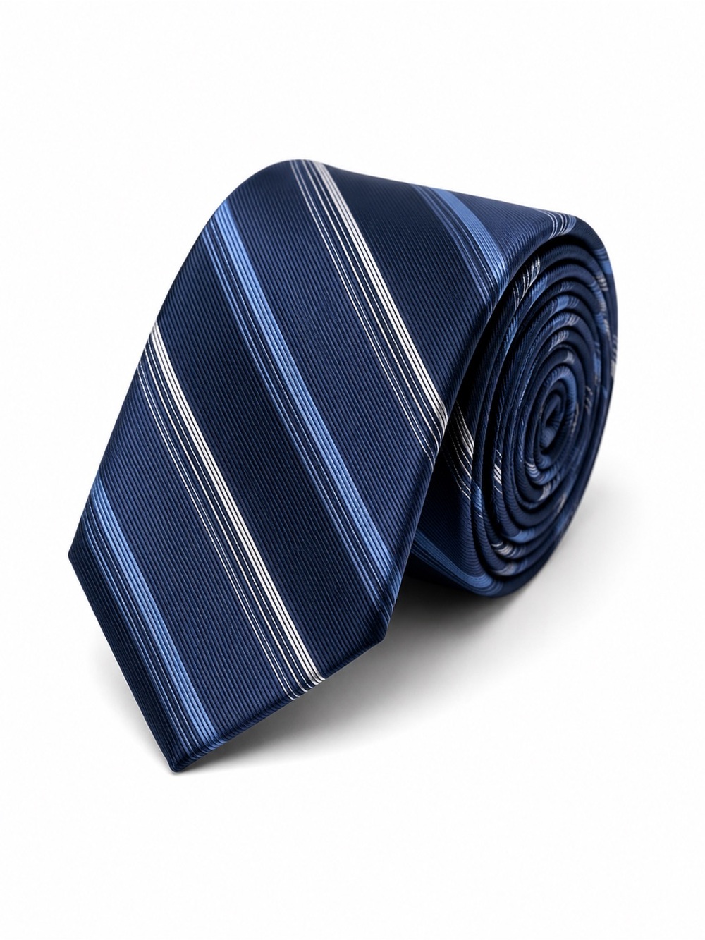 DKNY Mens Silk Neck Tie Quiet Luxury Old Money Career Professional Striped